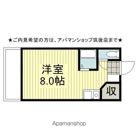 レジデンス一条(ワンルーム/3階)の間取り写真