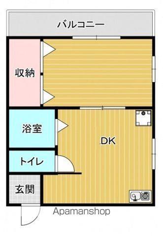 プレアデスマンションⅣ(1LDK/4階)の間取り写真