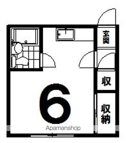 コーポ生野(ワンルーム/2階)の間取り写真