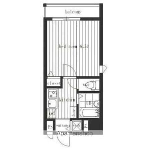 CYNTHIAFOUR-DHATAGAYA(1K/4階)の間取り写真