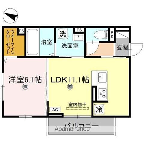 BRANSIA出町(1LDK/3階)の間取り写真