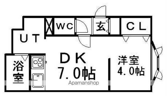 セイリングハウス本郷(1DK/1階)の間取り写真