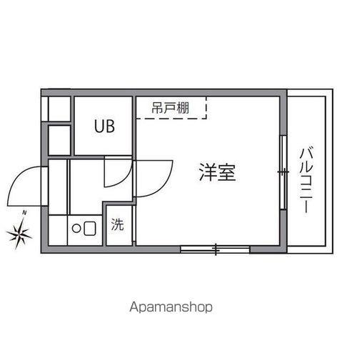 クレール八雲(1K/1階)の間取り写真