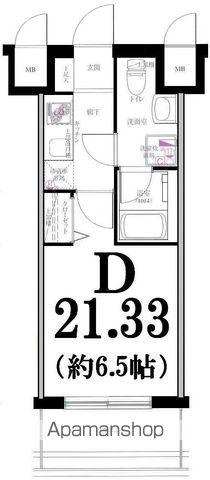 グリフィン横浜・東口参番館 7階階 間取り