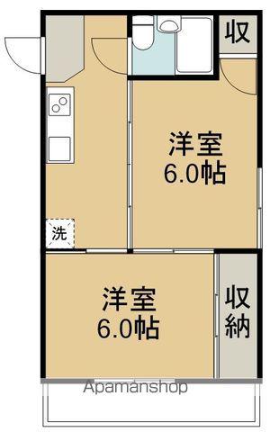 サンビエラ美波(2K/3階)の間取り写真