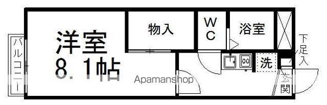 レオパレスムーンヒルズ(1K/2階)の間取り写真