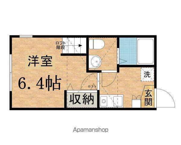 トゥールメゾン京王堀之内(1K/2階)の間取り写真