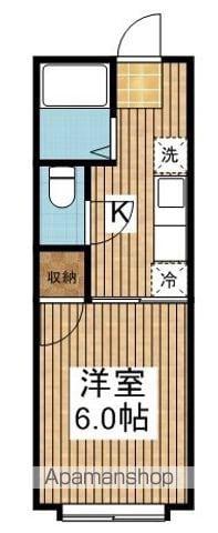 メゾンフルール(1K/1階)の間取り写真