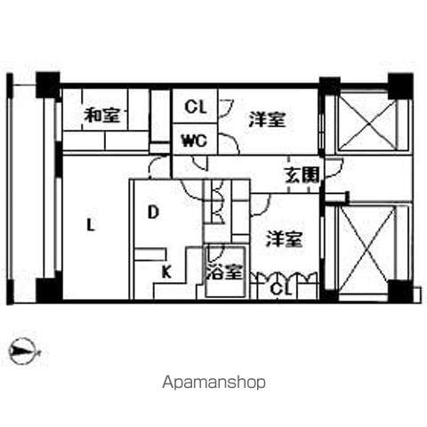 クリオレジダンス東京(3LDK/5階)の間取り写真