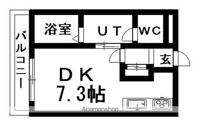 CASA国際大前(1K/3階)の間取り写真