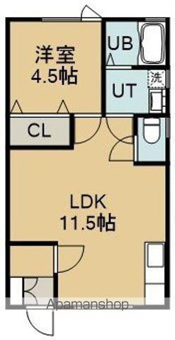 BRILLIANT HOUSE(1LDK/2階)の間取り写真