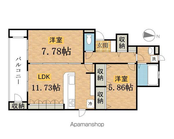 ＡＧＥ　ＤＯＲ　Ｆ棟(2LDK)の間取り写真