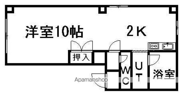 HIBARIGAOKAB(1K/2階)の間取り写真