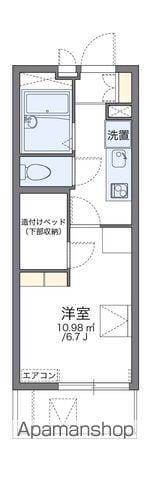 レオパレスサステナビリティ(1K/1階)の間取り写真