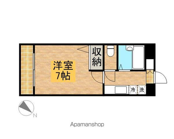 ボナール(1K/2階)の間取り写真