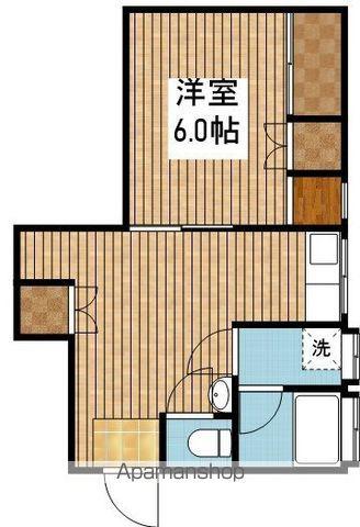 桜ハウス(1DK/1階)の間取り写真