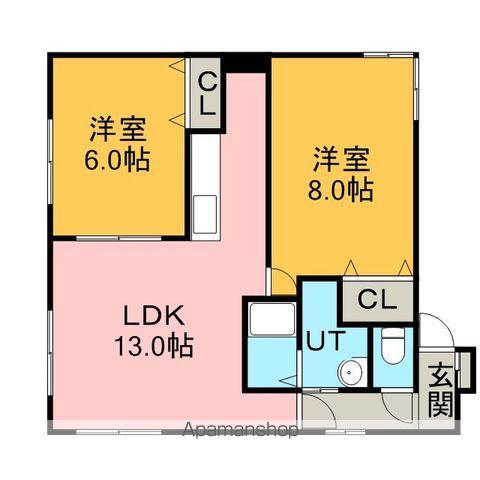  GRANAI (2LDK/3階)の間取り写真