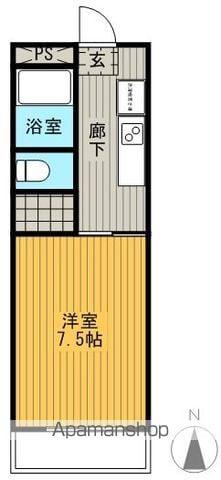 宮丸マンションきらは(1K/3階)の間取り写真