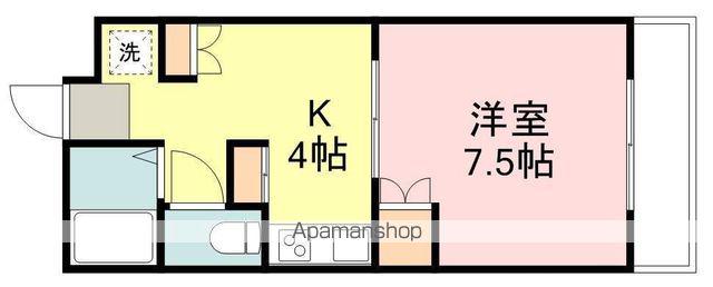 ロイヤルハイツ米ヶ袋(1K/2階)の間取り写真