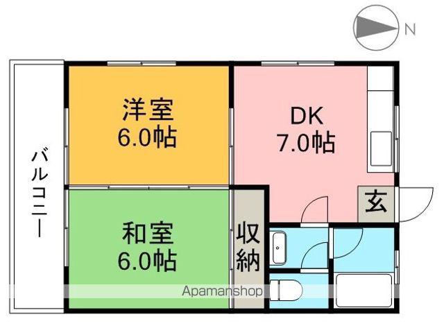 ハイツセピア(2DK/3階)の間取り写真