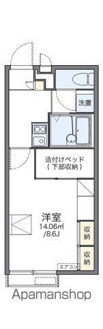 レオパレスエオリア(1K/2階)の間取り写真
