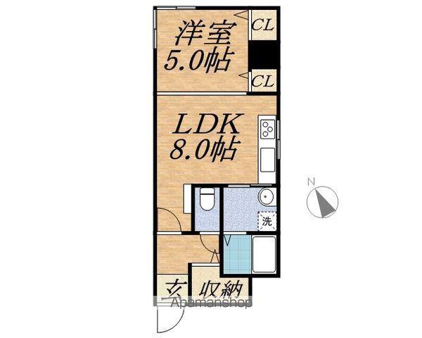 カサトレスネオ(1LDK/8階)の間取り写真