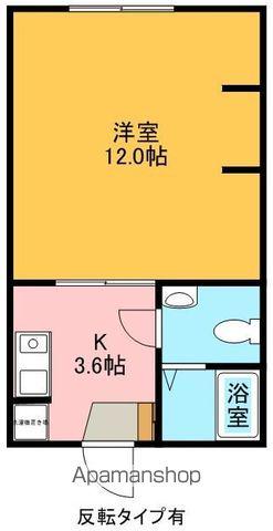 コーポマルジン宮(1K/2階)の間取り写真