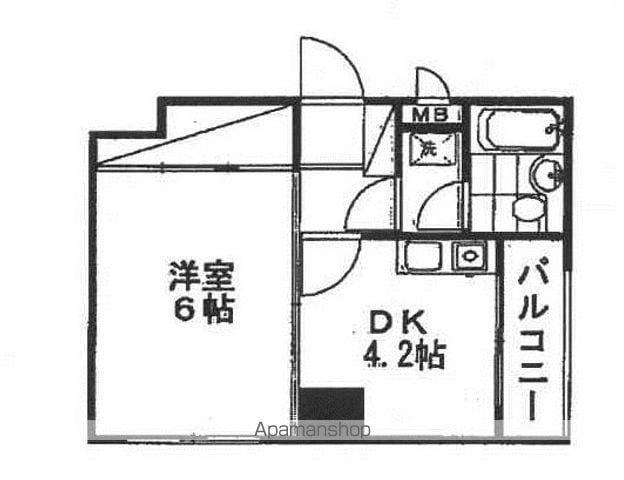 ダイアパレス東大通(1K/8階)の間取り写真