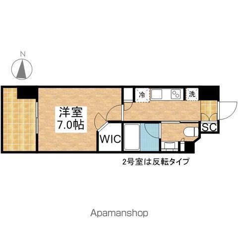 ザ・パークハビオ新栄(1K/14階)の間取り写真