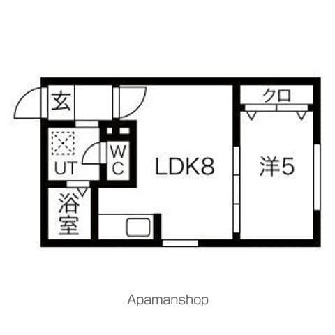 クリスタルN9(1LDK/3階)の間取り写真