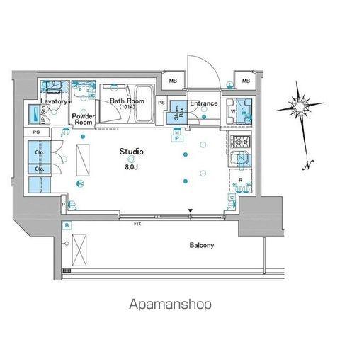 ルフォンプログレ品川大井(ワンルーム/6階)の間取り写真