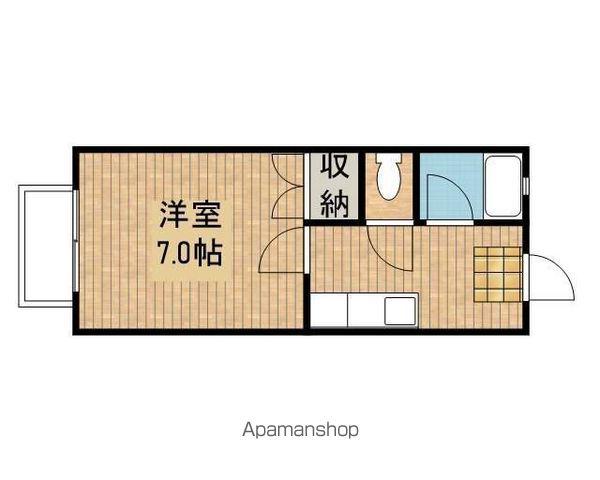 こくりこ(1K/1階)の間取り写真