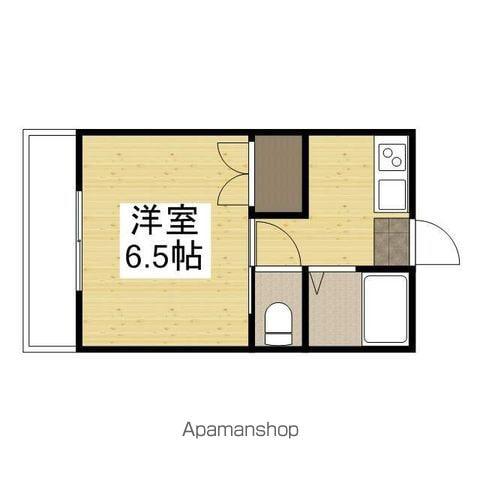レクサス十日市Ⅱ(1K/3階)の間取り写真