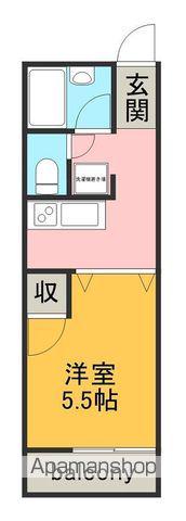 エクセレント中町(1K/2階)の間取り写真