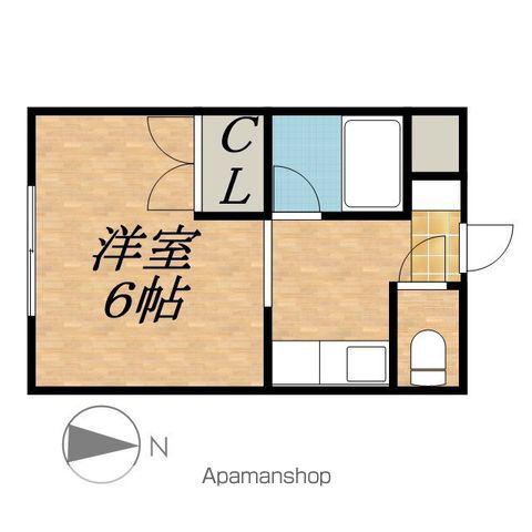 GREEN GABLES (1K/3階)の間取り写真