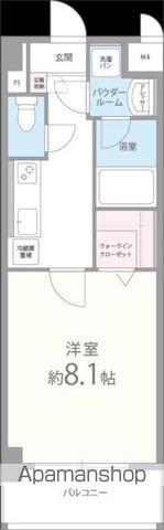 モントーレヒルズ東櫛原(1K/4階)の間取り写真