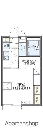 レオパレスOSHIMA(1K/1階)の間取り写真