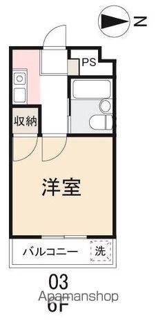 ロゼ上之町(1K/6階)の間取り写真