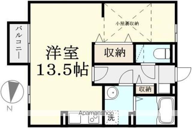 アーバンウィング(ワンルーム/2階)の間取り写真