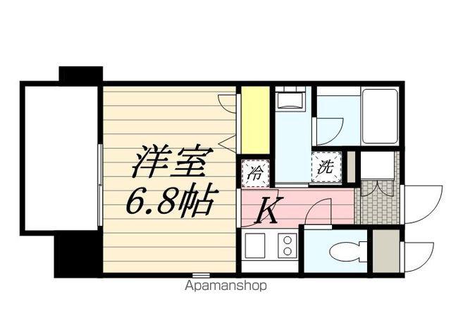 エンクレスト博多MATE(1K/12階)の間取り写真