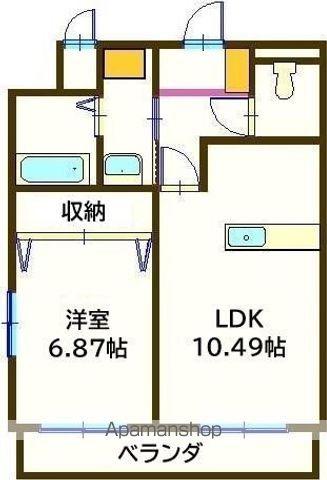 AVANTIQUE(1LDK/3階)の間取り写真