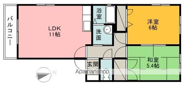 スターヒルズ(2LDK/2階)の間取り写真