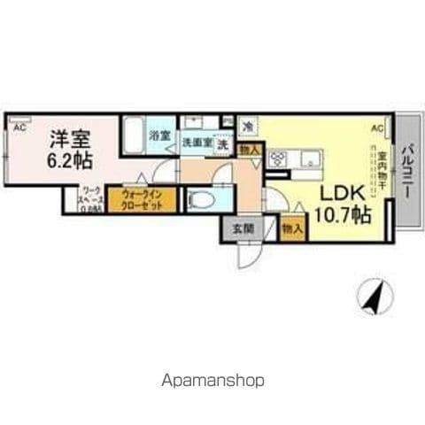 アッコルダーレ望が丘(1LDK/3階)の間取り写真