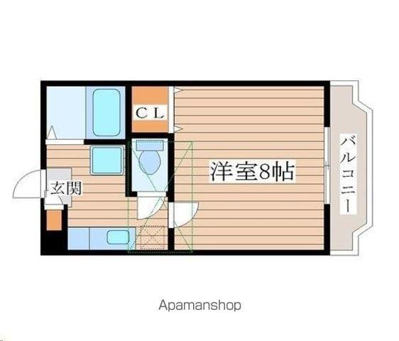 サンヒルズみずほ台(1K/1階)の間取り写真