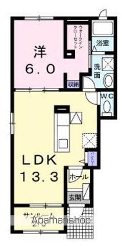 サニーレジデンス5(1LDK/1階)の間取り写真