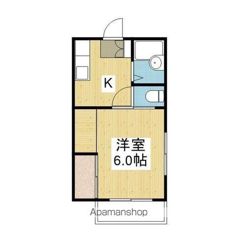 メゾン伏木(1K/3階)の間取り写真
