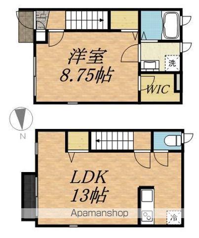 コンフォート(1LDK/1階)の間取り写真