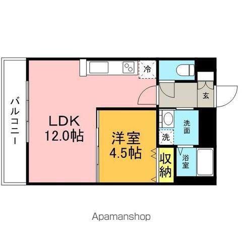 E.POPULARⅡ(1LDK/1階)の間取り写真