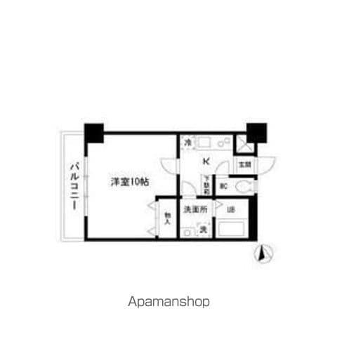 ZUISEI BLD(1K/2階)の間取り写真