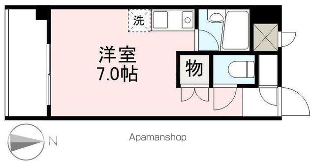 スクエアーガーデン三条(ワンルーム/4階)の間取り写真